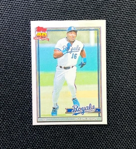 1991 Topps Cracker Jack Mini Baseball - BO JACKSON #25 - KANSAS CITY ROYALS - Picture 1 of 2