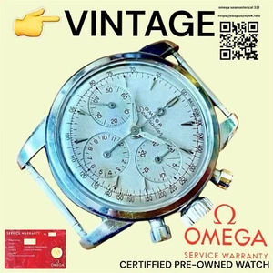 Omega Chronograph Vintage Watch Ref. 2907/2 , cal. 321 certified warranty repair - Imagen 1 de 6