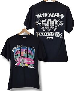 1991 Daytona 500 Speedweeks Car Racing Graphic T Shirt M Vintage 90s USA 