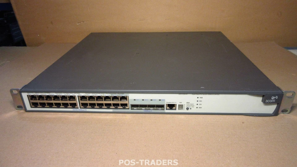 3Com 3CR17254-915500G-EI 24-Port Gigabit Switch + 4x SFP Ports EXCL PSU - Image 1 of 2