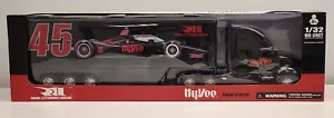 2021 Kenworth Transporter Semi Truck Black Hy-Vee - Rahal Letterman Lanigan 1:32 - Picture 1 of 6