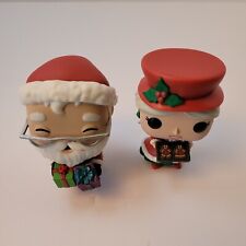 Peppermint Lane Funko Pops Santa 01 & Mrs. Claus 02 