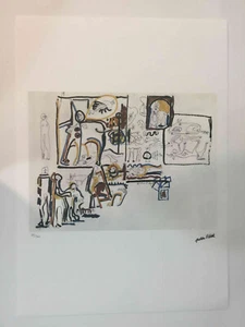 Jackson Pollock Litografia off set cm 50x70 firma su lastra con certificato - Picture 1 of 7