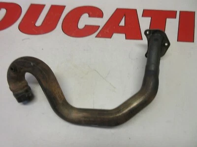 Tubo colector escape vertical Ducati 748 2002 2003 1 pieza colector Foto 1 de 4
