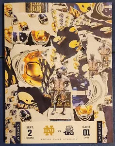 Programa de fútbol americano Notre Dame vs Tennessee 2023 Notre Dame vs Tennessee State University Tigers - Imagen 1 de 1