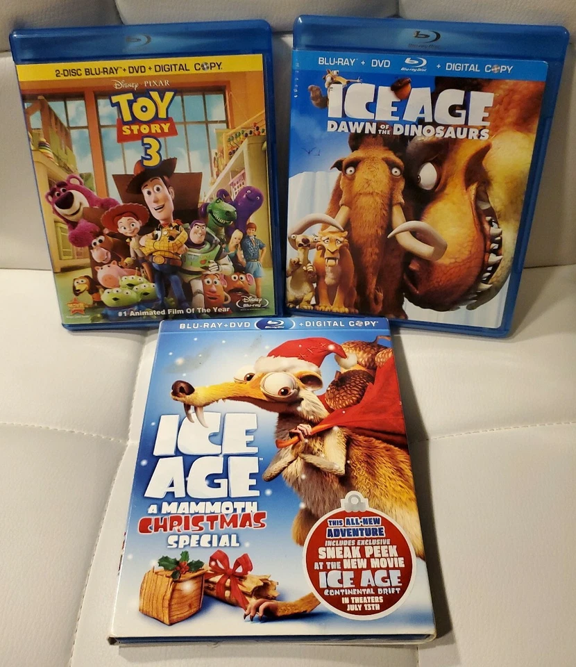 Disney Pixar/20th Century - Toy Story 3, Ice Age Daw of Dino, Mammoth Christmas - Image 1 of 4