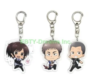 3er Set Attack On Titan Anime Acryl Schlüsselanhänger Sasha Bluse, Jeans, Connie v3 - Bild 1 von 2