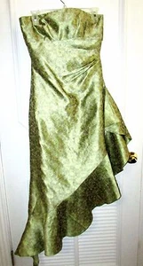 NUEVO CON ETIQUETAS VESTIDO FORMAL KAY UNGER TALLA 6 100% SEDA SIN TIRANTES DOBLADILLO ASIMÉTRICO PRECIO DE VENTA SUGERIDO POR EL FABRICANTE $450 - Imagen 1 de 11