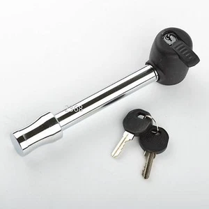 5/8" HITCH KEY LOCK PIN FOR TRUCK TRAILER TOW Class II IV & V RECEIVER w/Cover   - Picture 1 of 2