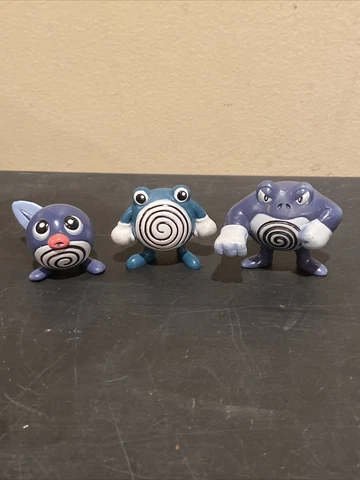 Poliwag, Poliwhirl, & Poliwrath Pokémon TOMY Figures Cover