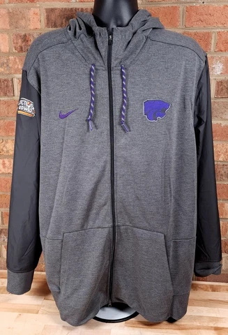 Nike Kansas State Wildcats Cactus Bowl Hoodie Sweatshirt Full Zip 3XL NCAA Cover