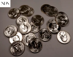 Lote de 20 cuartos de dólar Washington 1957/rollo parcial - gema BU++ - 20 monedas - 90 % plata - Imagen 1 de 2