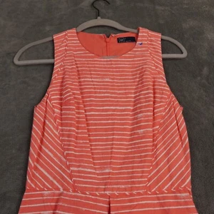 Gap Kleid Damen 0 Pfirsich Tag Invertiert Asymmetrisch Plissee Streifen Küste Party - Bild 1 von 11