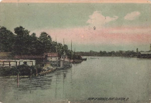 Port Clinton, Ohio Postcard View of Harbor PM 1908 G9 - Picture 1 of 2