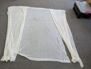 Vintage 3er Set Shabby Chic Blumen Spitze Vorhang Panel Cottagecore 62" B x 74" L - Bild 1 von 5