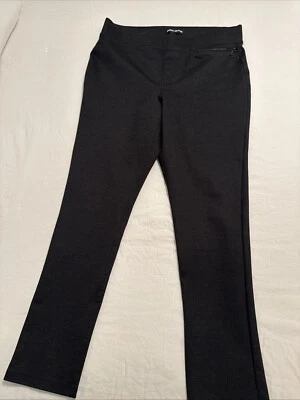 DKNY Size Large Black Leggings With Tonal Design ￼ - Image 1 of 4