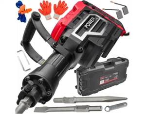 MARTEAU DE DÉMOLITION DE FORGE 3300W HEX 70J RED TECHNIC RTMWB0052 70 J 3300 W - Foto 1 di 9