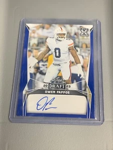 2023 Leaf Draft Owen Pappoe Auto Blue RC #BA-OP1 - Picture 1 of 2