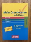 Mein Grundwissen 7./8. Klasse Realschule, Deutsch, Mathe, Englisch -Lernbuch