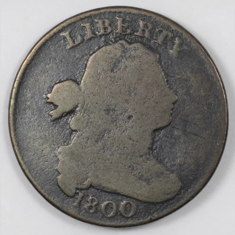 1800 Draped Bust US Copper Large Cent 1C S-211 R.3 Cover