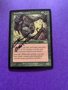 MTG Magic Feral Throwback signierte Artist Proof Skizze x1 Legions Carl Critchlow - Bild 1 von 2
