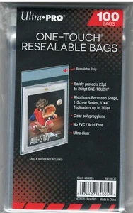 Ultra Pro One-Touch Resealable Bags - 100 Count - Picture 1 of 1