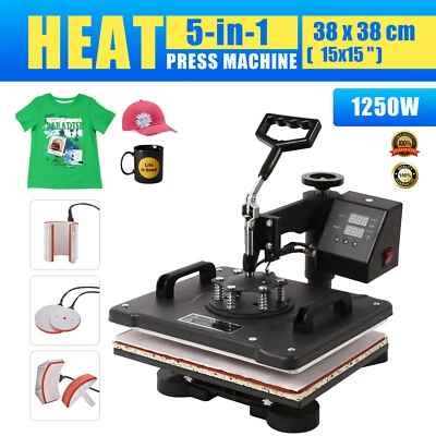 Pressa a Caldo 5IN1 Heat Press 38x38cm Termopressa Schermo LCD Pressa Di Calore - Immagine 1 di 4