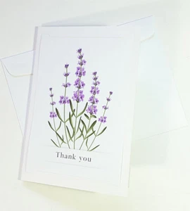Thank You Cards Notes Flower Wedding Business Birthday Thankful ON THANK38 - Picture 1 of 2