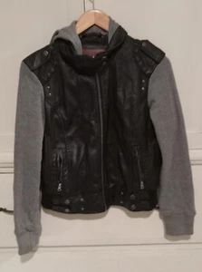 Miss London PU Lederjacke mit Reißverschluss Größe L - Bild 1 von 3