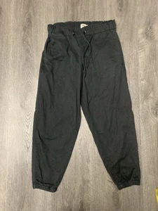 Levis Hose schwarz Pull On Jogginghose unten Paperbag Taille Damen Größe Small - Bild 1 von 11