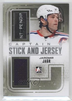 2011-12 ITG Captain-C Series Stick and Jersey Silver Jaromir Jagr #SJ-10 - Image 1 of 2