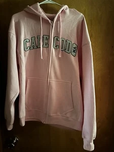 Hellrosa Cape Cod Sweatshirt Jacke mit Kapuze Damen Lg - Bild 1 von 4