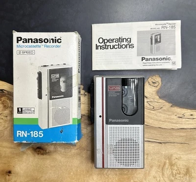 Vintage Panasonic Model RN-185 Microcassette Pocket Recorder Tested Working - Image 1 of 4