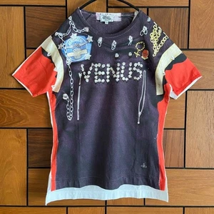 Vivienne Westwood LET IT ROCK Limited T-Shirt VENUS Size 46 M Cotton Japan Used - Picture 1 of 8