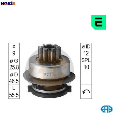 FREEWHEEL GEAR STARTER ZN0799 FOR RENAULT 11 ENCORE SUPER/5 SPORT/SPIDER 19/� - Image 1 of 4