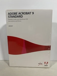 NEW Adobe Acrobat  9 Standard for Windows PC NEW SEALED BOX - Picture 1 of 3