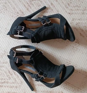 Tony Bianco Asutha Black Chicago Seattle Size 7.5 RRP$199.95 - As New Gladiator - Picture 1 of 10