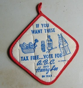 Happy Chandler 1963 Kentucky Governor pot holder 3-D campaign political - Picture 1 of 1