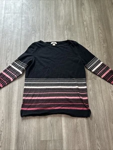 Loft Outlet Damen Langarm Pullover mittel gestreift rosa blau weiß - Bild 1 von 7