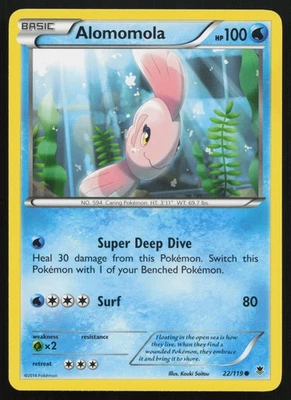 Pokemon Alomomola 22/119 XY - Phantom Forces Non-Holo (LP - HP) - Image 1 of 2