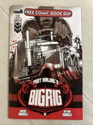 FCBD 2025 Post Malone's Big Rig #0 Unstamped Vault Free Comic Book Day Malone