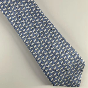 Corbata para hombre Charles Tyrwhitt 100 % seda azul claro osos polares ~ 3,25" - Imagen 1 de 4