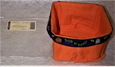 LONGABERGER 2004 HAPPY HALLOWEEN FABRIC LINER, ALSO FITS TEASPOON BASKET NWT - Image 1 of 4