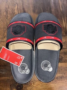 New Nike Ohio State Buckeyes Offcourt Black and Red Slides DD0534-001 sz 8 - Picture 1 of 4