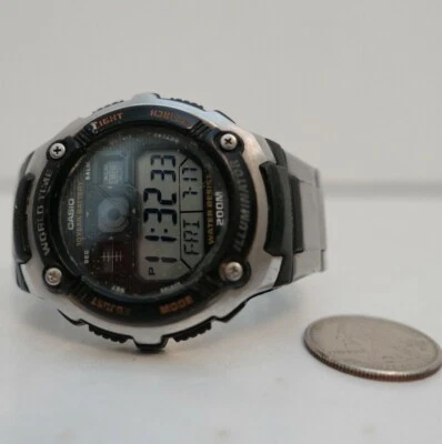 Vintage Casio World Time Digital Quartz Watch AE-2000W Model 3199 WORKS GREAT !! - image 1 of 3