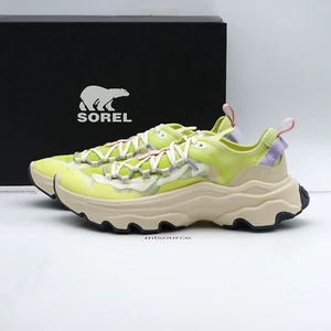 Size 8.5 Women's Sorel Kinetic Breakthru Tech Lace Sneakers NL4691-310 Tippet - Picture 1 of 7