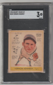 1938 Goudey Heads Up VERNON KENNEDY #280, The Detroit Tigers, SGC 3 VG!