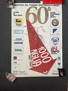 Mille Miglia Material + Big Official 60. Year Anniversay MM Poster - Bild 1 von 4