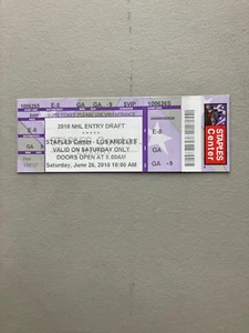 2010 NHL Draft Ticket Staples Center Los Angeles Taylor Hall-Tyler Seguin-Kuzy+ - Picture 1 of 1