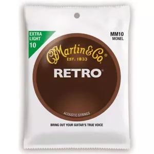 Martin MM10 Retro Monel Akustikgitarrensaiten, extra leicht 0,010-047 - Bild 1 von 2